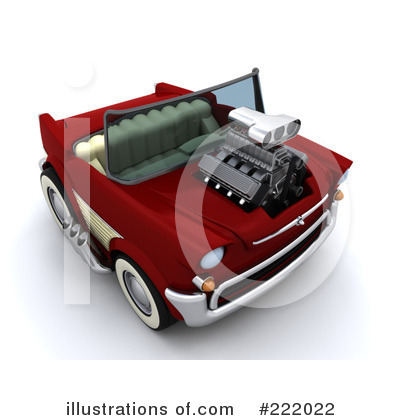 Royalty-Free (RF) Car Clipart Illustration by KJ Pargeter - Stock Sample #222022