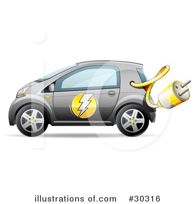 Electrical Car Clipart #30316 by beboy