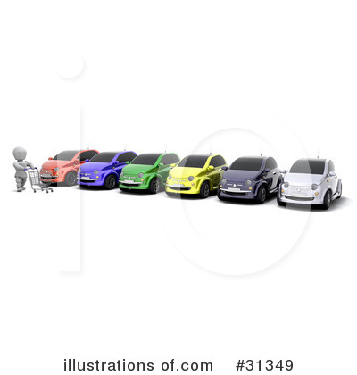 Royalty-Free (RF) Car Clipart Illustration by KJ Pargeter - Stock Sample #31349