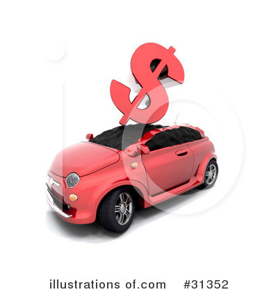 Royalty-Free (RF) Car Clipart Illustration by KJ Pargeter - Stock Sample #31352