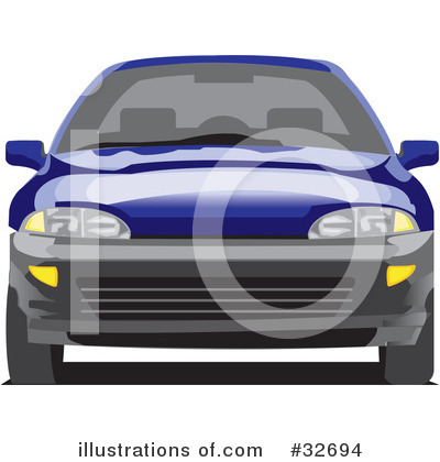 Royalty-Free (RF) Car Clipart Illustration by David Rey - Stock Sample #32694
