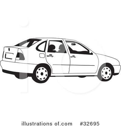 Royalty-Free (RF) Car Clipart Illustration by David Rey - Stock Sample #32695
