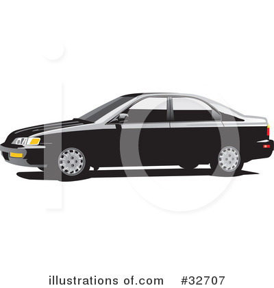 Royalty-Free (RF) Car Clipart Illustration by David Rey - Stock Sample #32707