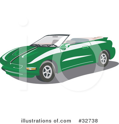 Royalty-Free (RF) Car Clipart Illustration by David Rey - Stock Sample #32738