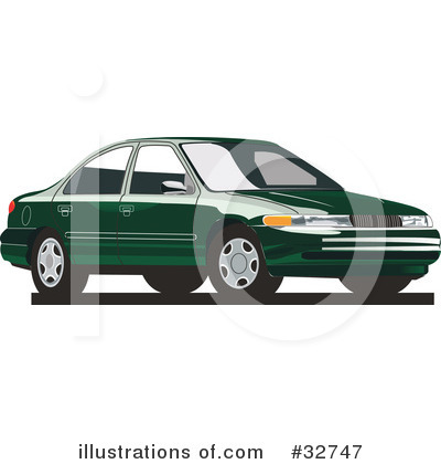 Royalty-Free (RF) Car Clipart Illustration by David Rey - Stock Sample #32747