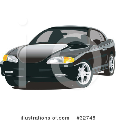 Royalty-Free (RF) Car Clipart Illustration by David Rey - Stock Sample #32748