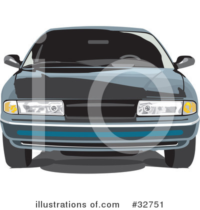 Royalty-Free (RF) Car Clipart Illustration by David Rey - Stock Sample #32751
