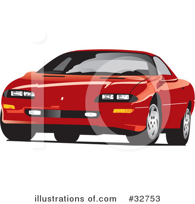 Royalty-Free (RF) Car Clipart Illustration by David Rey - Stock Sample #32753