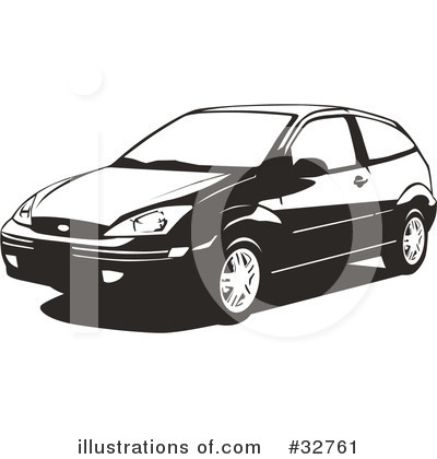 Royalty-Free (RF) Car Clipart Illustration by David Rey - Stock Sample #32761