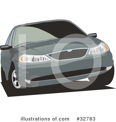 Royalty-Free (RF) Car Clipart Illustration by David Rey - Stock Sample #32783