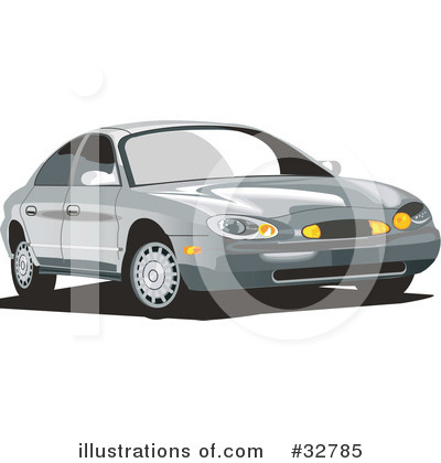 Royalty-Free (RF) Car Clipart Illustration by David Rey - Stock Sample #32785