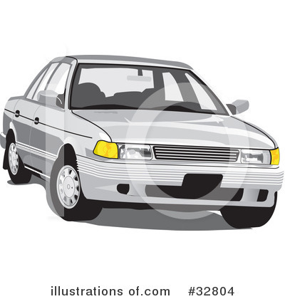 Royalty-Free (RF) Car Clipart Illustration by David Rey - Stock Sample #32804
