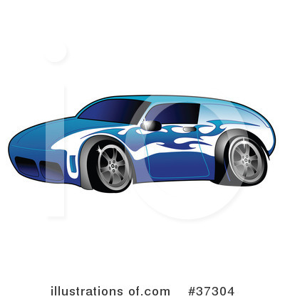 Royalty-Free (RF) Car Clipart Illustration by Andy Nortnik - Stock Sample #37304