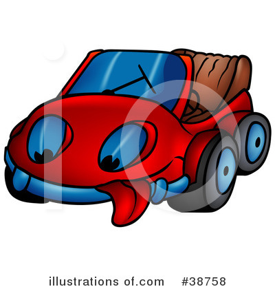 Royalty-Free (RF) Car Clipart Illustration by dero - Stock Sample #38758