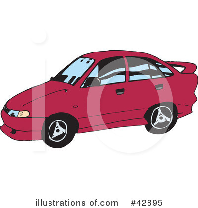 Royalty-Free (RF) Car Clipart Illustration by Dennis Holmes Designs - Stock Sample #42895