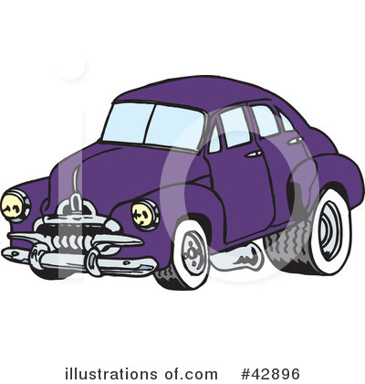 Royalty-Free (RF) Car Clipart Illustration by Dennis Holmes Designs - Stock Sample #42896