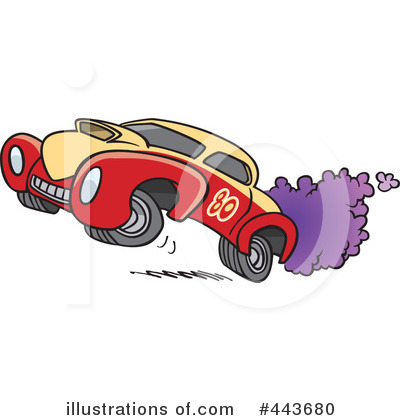 Royalty-Free (RF) Car Clipart Illustration by toonaday - Stock Sample #443680