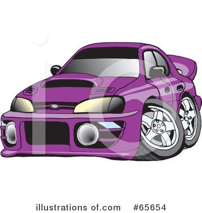 Royalty-Free (RF) Car Clipart Illustration by Dennis Holmes Designs - Stock Sample #65654