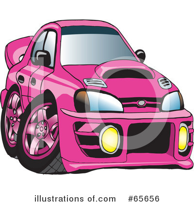 Royalty-Free (RF) Car Clipart Illustration by Dennis Holmes Designs - Stock Sample #65656