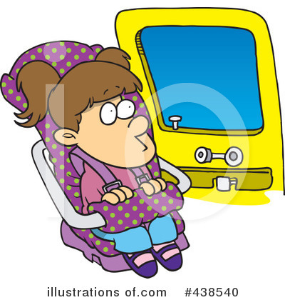 Royalty-Free (RF) Car Seat Clipart Illustration by toonaday - Stock Sample #438540