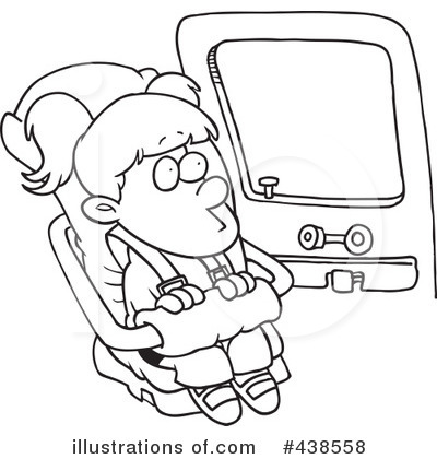 Royalty-Free (RF) Car Seat Clipart Illustration by toonaday - Stock Sample #438558