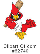 Cardinal Character Clipart #62740 by Mascot Junction