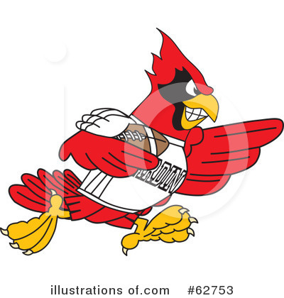 Royalty-Free (RF) Cardinal Character Clipart Illustration by Mascot Junction - Stock Sample #62753
