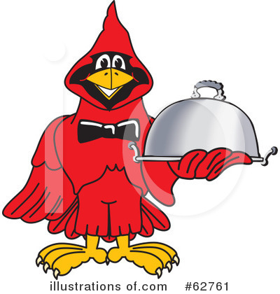 Royalty-Free (RF) Cardinal Character Clipart Illustration by Mascot Junction - Stock Sample #62761