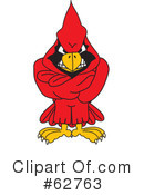 Cardinal Character Clipart #62763 by Mascot Junction