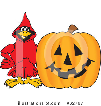 Royalty-Free (RF) Cardinal Character Clipart Illustration by Mascot Junction - Stock Sample #62767