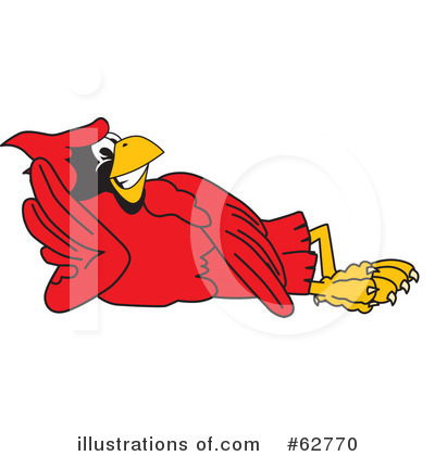 Royalty-Free (RF) Cardinal Character Clipart Illustration by Mascot Junction - Stock Sample #62770