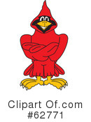 Cardinal Character Clipart #62771 by Mascot Junction