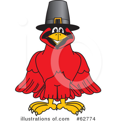 Royalty-Free (RF) Cardinal Character Clipart Illustration by Mascot Junction - Stock Sample #62774