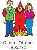 Cardinal Character Clipart #62775 by Mascot Junction