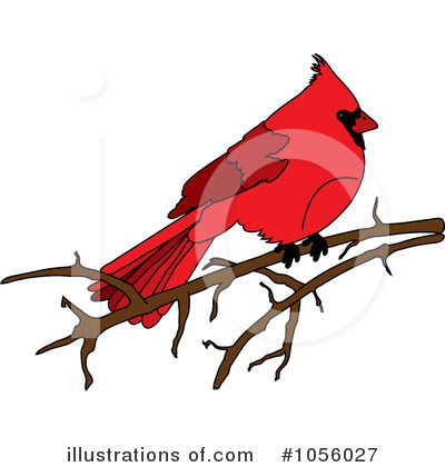 Royalty-Free (RF) Cardinal Clipart Illustration by Pams Clipart - Stock Sample #1056027
