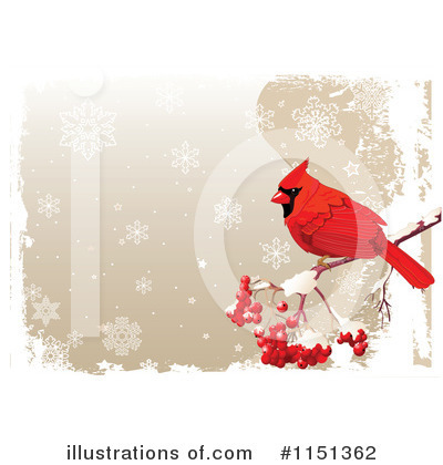 Royalty-Free (RF) Cardinal Clipart Illustration by Pushkin - Stock Sample #1151362