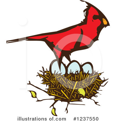 Royalty-Free (RF) Cardinal Clipart Illustration by xunantunich - Stock Sample #1237550