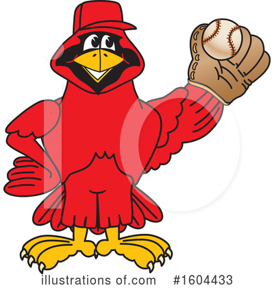 Cardinal Character Clipart #1604433 by Mascot Junction