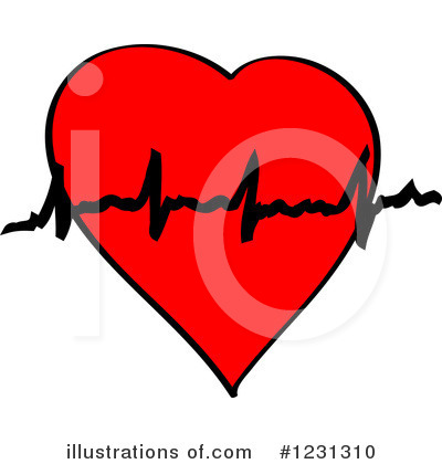 Heart Beat Clipart #1231310 by Vector Tradition SM