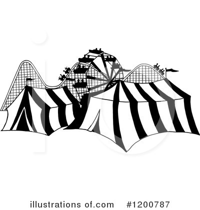 Ferris Wheel Clipart #1200787 by LaffToon
