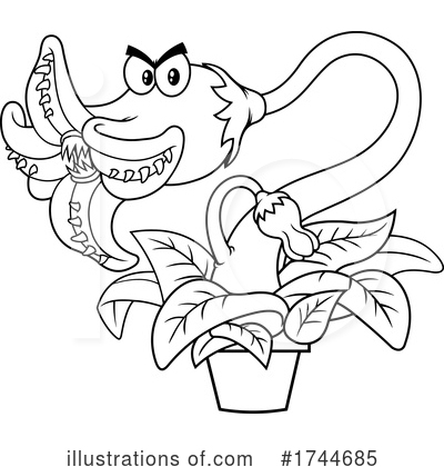 Royalty-Free (RF) Carnivorous Plant Clipart Illustration by Hit Toon - Stock Sample #1744685
