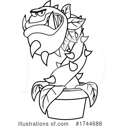 Royalty-Free (RF) Carnivorous Plant Clipart Illustration by Hit Toon - Stock Sample #1744688