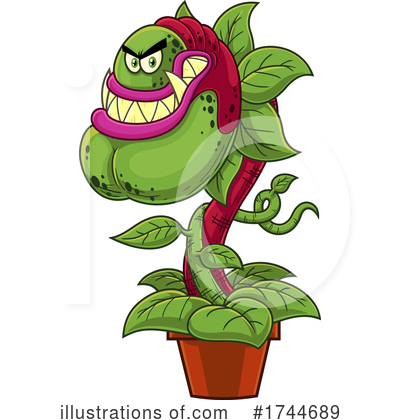 Carnivorous Plant Clipart #1744689 by Hit Toon