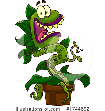 Carnivorous Plant Clipart #1744692 by Hit Toon