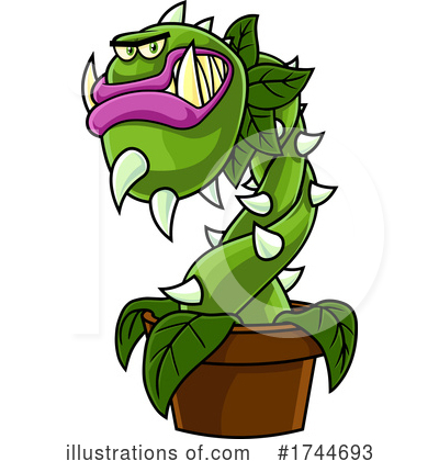 Royalty-Free (RF) Carnivorous Plant Clipart Illustration by Hit Toon - Stock Sample #1744693