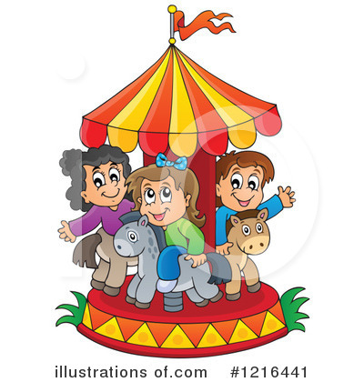 Royalty-Free (RF) Carousel Clipart Illustration by visekart - Stock Sample #1216441