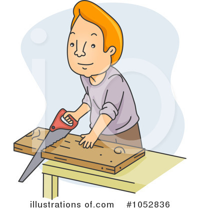 Royalty-Free (RF) Carpenter Clipart Illustration by BNP Design Studio - Stock Sample #1052836