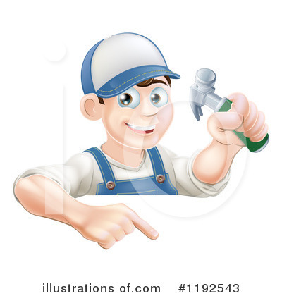 Royalty-Free (RF) Carpenter Clipart Illustration by AtStockIllustration - Stock Sample #1192543
