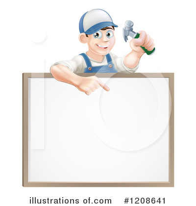 Royalty-Free (RF) Carpenter Clipart Illustration by AtStockIllustration - Stock Sample #1208641