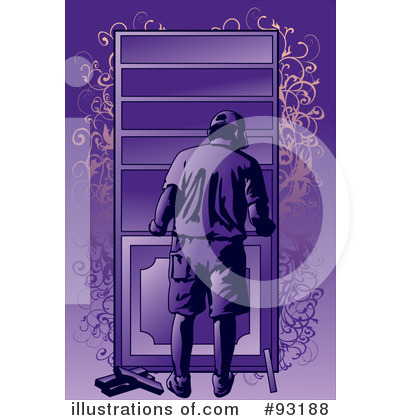 Royalty-Free (RF) Carpenter Clipart Illustration by mayawizard101 - Stock Sample #93188